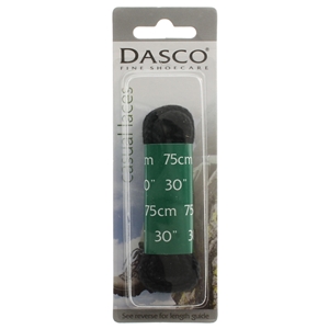 Dasco Laces Chunky Cord 75cm Black Blister Packed