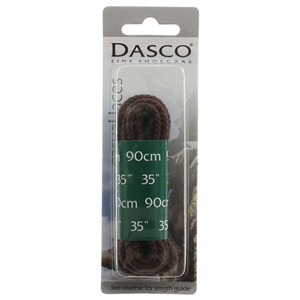 Dasco Laces Chunky Cord 90cm Brown Blister Packed