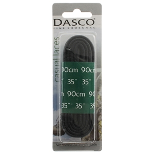 Dasco Laces Waxed Cord 90cm Black Blister