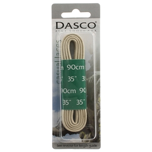 Dasco Laces Broad Round 90cm Sand Blister Packed