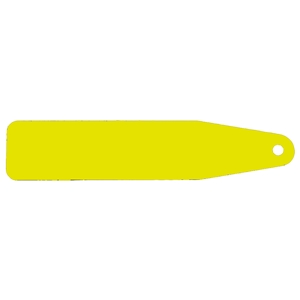 Blank Key Tag 102mm x 22mm C13 - Yellow/Black/Yellow
