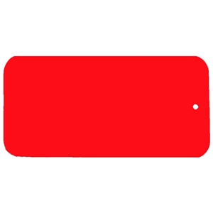 Blank Key Tag 100mm x 45mm C03 - Red/White/Red