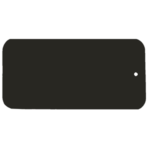Blank Key Tag 75mm x 40mm C01 - Black/White/Black
