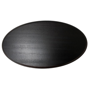Blank Dark Wood board Oval Shape 355mm x 200mm
