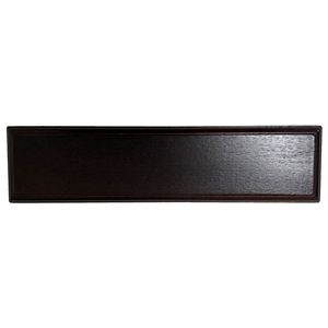 Blank Dark Wood board Rectangle Shape 305mm x 75mm