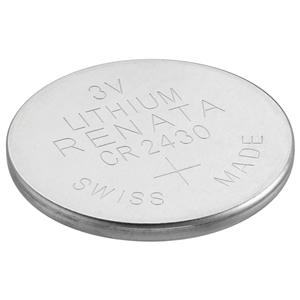 Renata Watch Batteries CR2430 Lithium, 3V