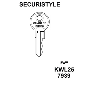 Securistyle Window Lock Key KWL25 , HD WL022A