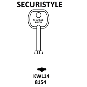 KWL14 Securistyle Window Key