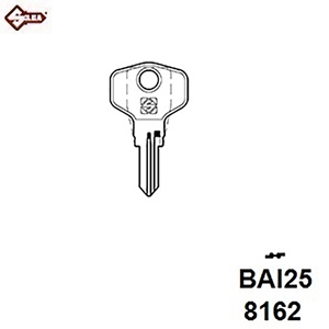 Silca BAI25, Basi Safe Door Cylinder Blank