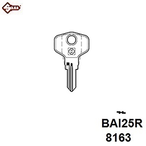 Silca BAI25R, Basi Safe Door Cylinder Blank