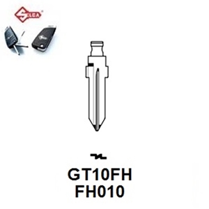Silca GT10FH. Flip Head Key Blade