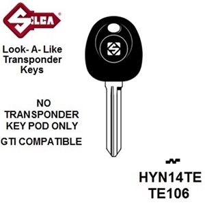 Silca HYN14TE - Hyundai Transponder (Without Chip)