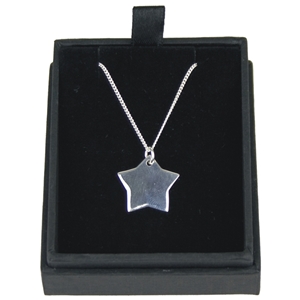 925 Silver Star Pendant On 18 Inch Chain