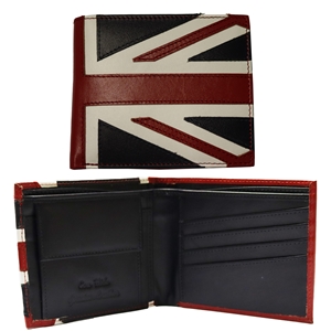 Birch Union Jack Leather Nappa Wallet with RFID