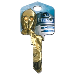 Licensed Keys C3PO & R2D2 Star Wars Silca Ref UL054