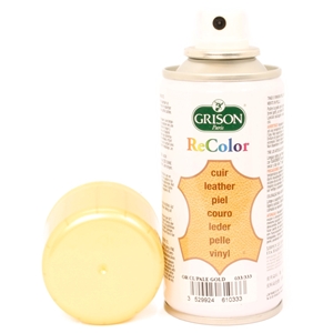 Grison Shoe Colour Aerosol 150ml, Pale Gold 333 CLEARANCE OFFER 70% OFF TRADE LIST PRICE