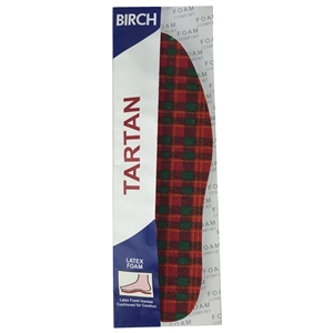 Birch Tartan Insoles Gents Size 8