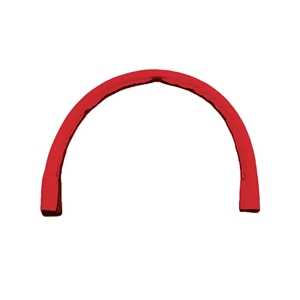 18 Roped Lea Handle Red