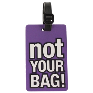 Birch Luggage Tag Purple NOT YOUR BAG!