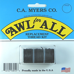 Myers Awl For All Waxed Thread 3 Spool Pack, Black
