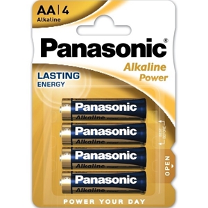 Panasonic Alkaline Power Bronze Batteries AA (Pack of 4)