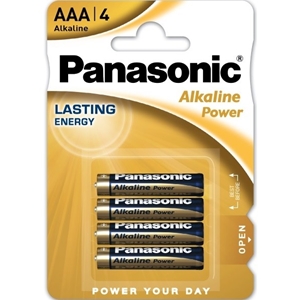 Panasonic Alkaline Power Bronze Batteries AAA (Pack of 4)