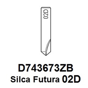 D743673ZB - Silca Futura 02D Dimple Cutter To Suit Magnum