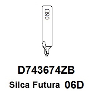 D744353ZB - Silca Futura 06D Dimple Cutter