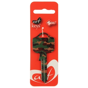 Art Key 5998 UL054 Camouflage P01 On Red Silca Card