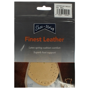Shoe-String Leather Embossed Half Deo. Insoles Medium