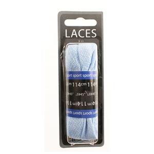 Shoe-String Blister Pack Laces 114cm Supreme, Baby-Blue (6 Pairs)