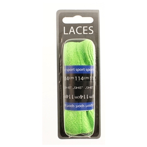 Shoe-String Blister Pack Laces 114cm Supreme, Flo-Green (6 Pairs)