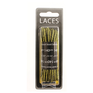 Shoe-String Blister Pack Laces 140cm Kicker Dark (6 Pairs)