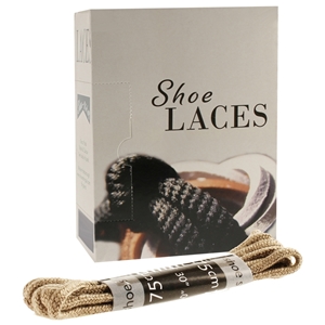 Shoe-String EECO Laces 75cm Round Stone (18 prs)