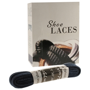 Shoe-String EECO Laces 75cm Flat Navy (18 prs)
