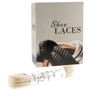 Shoe-String EECO Laces 75cm Flat Taupe (18 prs)