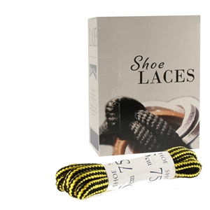 Shoe-String EECO Laces 75cm Dark Kicker (12 prs)