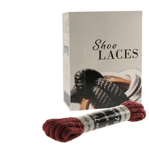 Shoe-String EECO Laces 75cm Cord Burgundy (12 prs)