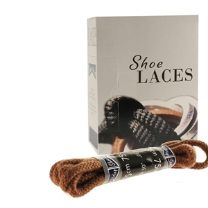 Shoe-String EECO Laces 75cm Cord Tan (12 prs)