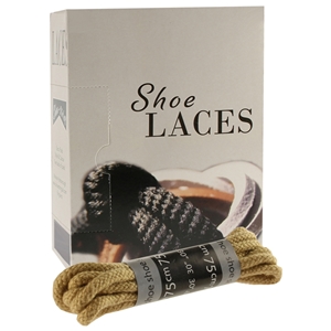 Shoe-String EECO Laces 75cm Cord Taupe (12 prs)