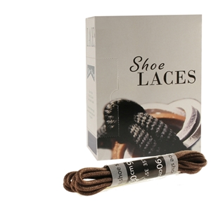 Shoe-String EECO Laces 90cm Wax Brown (12 prs)