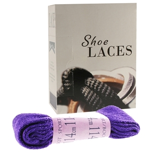 Shoe-String EECO Laces 114cm Supreme, Purple (10 prs)
