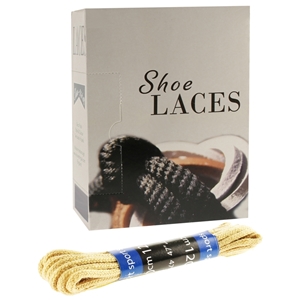 Shoe-String EECO Laces 120cm Round Beige (12 prs)