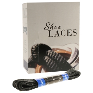 Shoe-String EECO Laces 120cm Wax Black (12 prs)