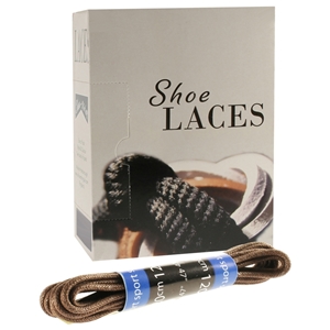 Shoe-String EECO Laces 120cm Wax Brown (12 prs)