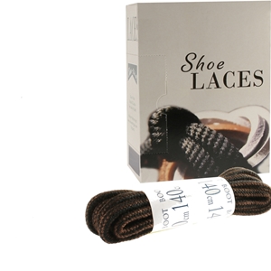 Shoe-String EECO Laces 140cm Round Brown (12 prs)