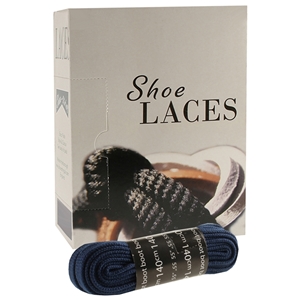 Shoe-String EECO Laces 140cm Flat French Navy (12 prs)