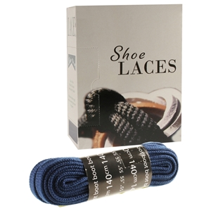 Shoe-String EECO Laces 140cm Flat Navy (12 prs)