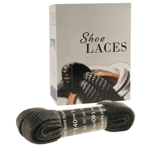 Shoe-String EECO Laces 140cm Block Black (12 prs)