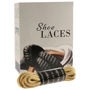 Shoe-String EECO Laces 140cm Cord Beige (12 prs)